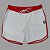 Bermuda Men's Physique Curta Branca com Vermelho - Imagem 1