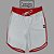 Bermuda Men's Physique Longa Branca com Vermelho - Imagem 1