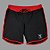 Bermuda Men's Physique Curta Preta com Vermelho - Imagem 1