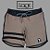 Bermuda Men's Physique Longa Café com Preto e Listras - Imagem 1