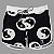 Bermuda Men's Physique Curta YIN YANG com Cós Branco - Imagem 1