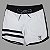 Bermuda Men's Physique Curta Branca com Preto e Listras - Imagem 1