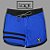 Bermuda Men's Physique Longa Azul Índigo com Preto e Listras - Imagem 1