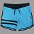Bermuda Men's Physique Curta Blue Sky com Preto e Listras - Imagem 1
