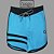 Bermuda Men's Physique Longa Blue Sky com Preto e Listras - Imagem 1