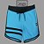 Bermuda Men's Physique Longa Blue Sky com Preto e Listras - Imagem 1