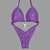 Biquíni Fit Model NPC – Lilás Brilhante Holográfico - Imagem 2