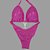 Biquíni Fit Model NPC – Rosa Chiclete Brilhante Holográfico - Imagem 2
