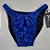 Sunga Bodybuilder – Tradicional – GG – Azul Escama de Cobra – Sem costura - Imagem 1