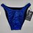 Sunga Bodybuilder – Tradicional – G – Azul com Preto Réptil – Sem costura - Imagem 1