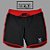 Bermuda Mens Physique Longa – Preta com vermelho – 36 - Imagem 1