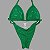 Biquíni Fit Model NPC – Verde Brilhante Holográfico - Imagem 2