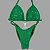 Biquíni Fit Model NPC – Verde Brilhante Holográfico - Imagem 1