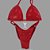 Biquíni Fit Model NPC – Vermelho Brilhante Holográfico - Imagem 1