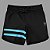 Bermuda Men's Physique Curta Preta com Listras Blue Sky - Imagem 1