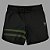 Bermuda Men's Physique Curta Preta com Listras Verde Militar - Imagem 1