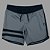 Bermuda Men's Physique Curta Grafite com Preto e Listras - Imagem 1