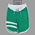 Bermuda Men's Physique Longa Esmeralda com Branco e Listras - Imagem 1