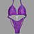 Biquíni Fit Model NPC – Roxo Brilhante Holográfico - Imagem 1