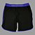 Bermuda Men's Physique Curta Preta com Azul Royal e Listras - Imagem 2