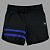 Bermuda Men's Physique Curta Preta com Listras Azul Royal - Imagem 1
