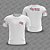 Camiseta Branca Personalizada Frente, Costas e Manga - Uniforme Personalizado - Imagem 1