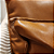 Kit Conjunto Capa de Almofada Couro Sintético Caramelo - Imagem 2