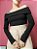Blusa ombro a ombro - Preta - Imagem 1