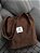 Bolsa ecobag em veludo - Marrom - Imagem 1