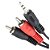 Cabo de Audio P2 Macho Auxiliar e 2 Rca Macho 3 Metros - Imagem 2