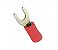 Terminal Garfo Vermelho 5 mm – 0,5 a 1,5 mm² - Imagem 1