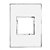 PLACA ARTEOR MIRROR WHITE 2 MÓDULOS 2X4 575254 LEGRAND - Imagem 1