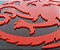 Quadro Game of Thrones casa Targaryen 3D - Imagem 2