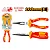 Alicate Bico Meia Cana 8" Reto Longo (CRV) Isolado Ingco - Imagem 1