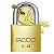Cadeado Latão E-35mm Pado - Imagem 1