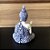 Buda da Coragem (Abhaya Mudra) Azul e Branco 11cm - Imagem 7