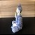 Buda da Coragem (Abhaya Mudra) Azul e Branco 11cm - Imagem 6