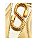 Schutz Sandália Rasteira Logo Tiras Dourada S0116802070004 - Imagem 4
