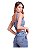 Monnari Top Jeans Feminino Cropped com Aplicação TOP2523 - Imagem 2