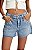 Morena Rosa Shorts Five Pockets Bordado Industrial Jeans 206018 - Imagem 2