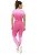 Alto Giro Legging sem Costura Gradiente Degrade Rosa 2312312 - Imagem 3