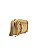 Schutz Bolsa Tiracolo Pequena Mirella Chevron Couro Dourada S5001004260009 - Imagem 2