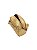 Schutz Bolsa Tiracolo Mini Mirella Chevron Couro Dourada S5001004270009 - Imagem 2