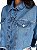Zinco Jaqueta Cropped Ombro Deslocado Jeans 204130 - Imagem 2