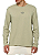 Calvin Klein Camiseta Manga Longa Masculina Selo Sustainable Verde Militar TL842 - Imagem 1