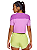 Alto Giro T-shirt Skin Fit Com Tule Sobreposto Lilás 2332704 - Imagem 2
