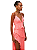 Morena Rosa Vestido Longo Decote V Babado Barra Pink Neon 118185 - Imagem 2