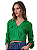 Monnari Camisa Cropped com Transpasse Feminina Verde Bandeira YP3161 - Imagem 1