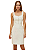 Morena Rosa Vestido Midi Decote U Detalhe Zíper Off White 118376 - Imagem 1
