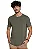 Docthos Tshirt Basica Slim Manga Curta Masculina 623119092 Verde Militar - Imagem 3